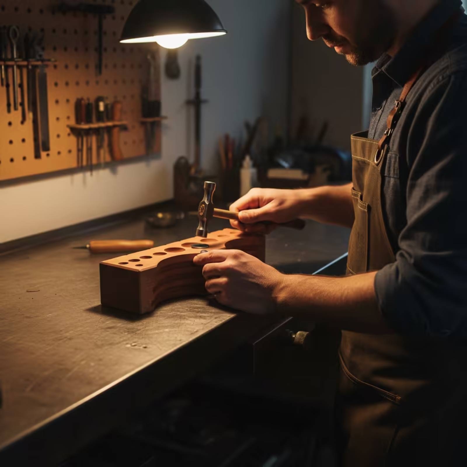 Workshop Tools Wood - Bloc de façonnage de bijoux en