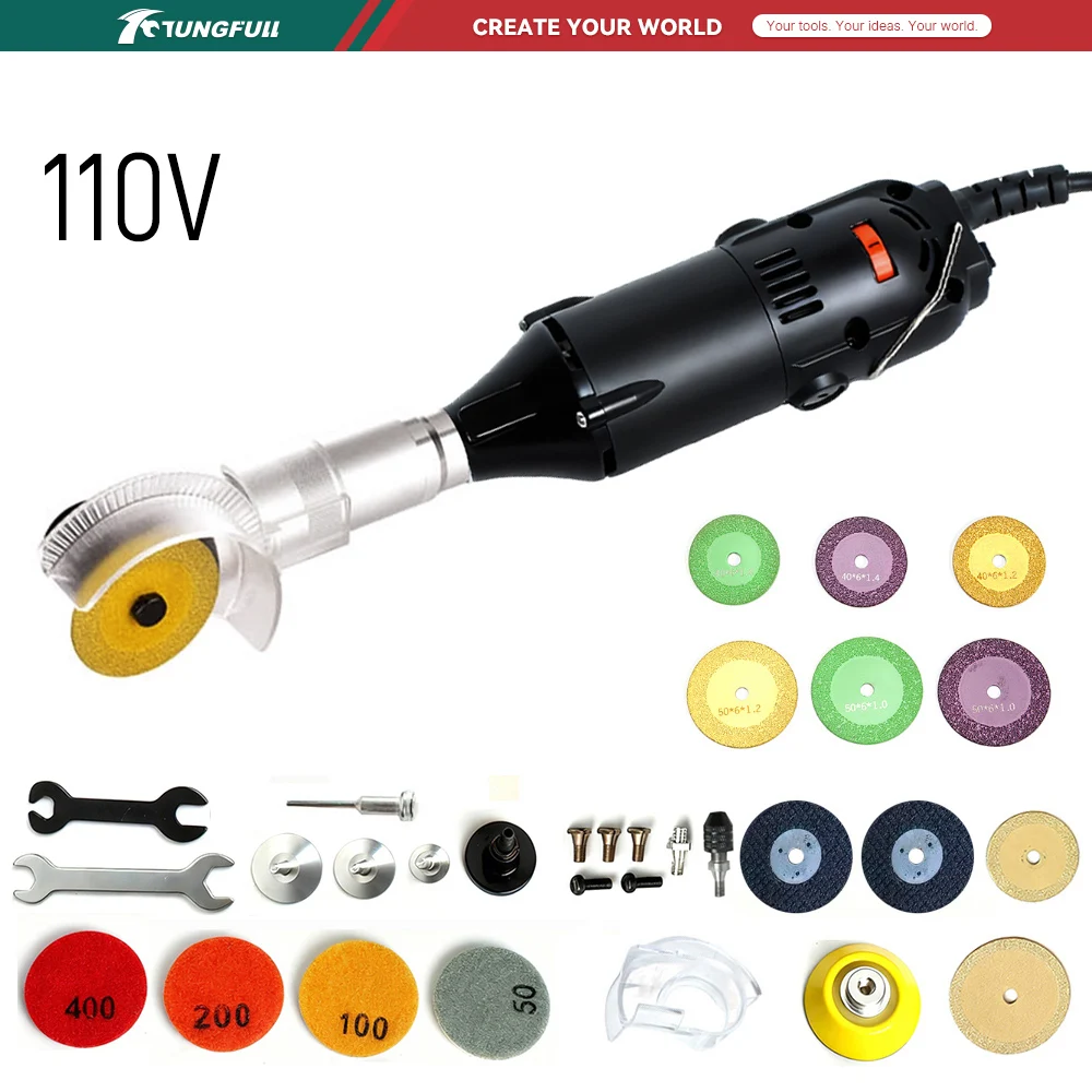 Workshop Tools And Equipment - Mini-meuleuse d'angle électrique TUNGFULL 110V, outil