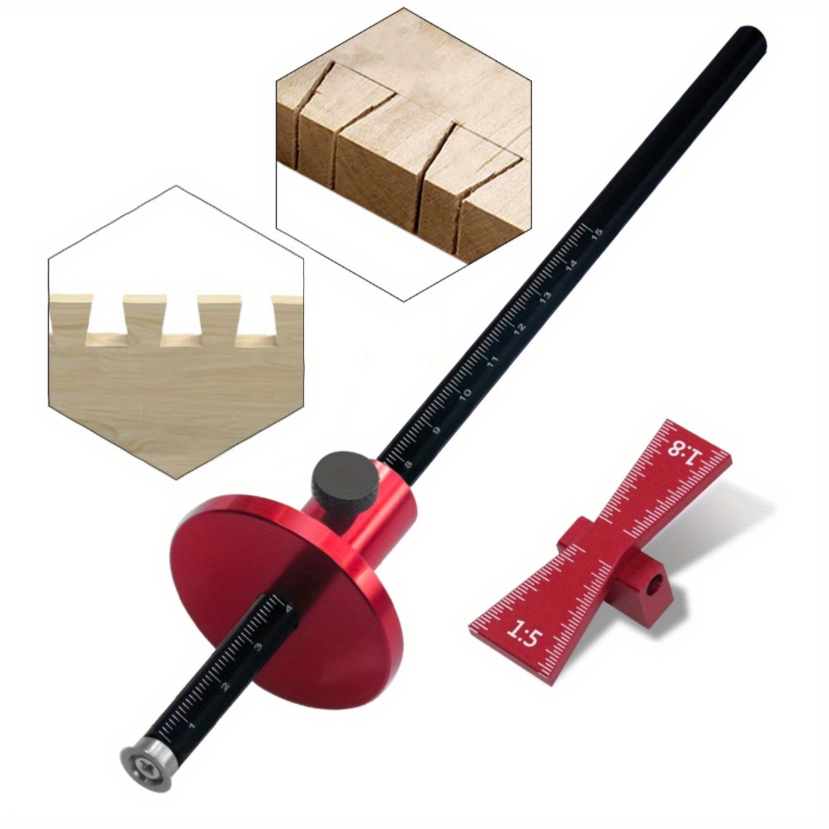 Dovetail Marking Guide - Coupe-roue à roulement pour bois tendre,
