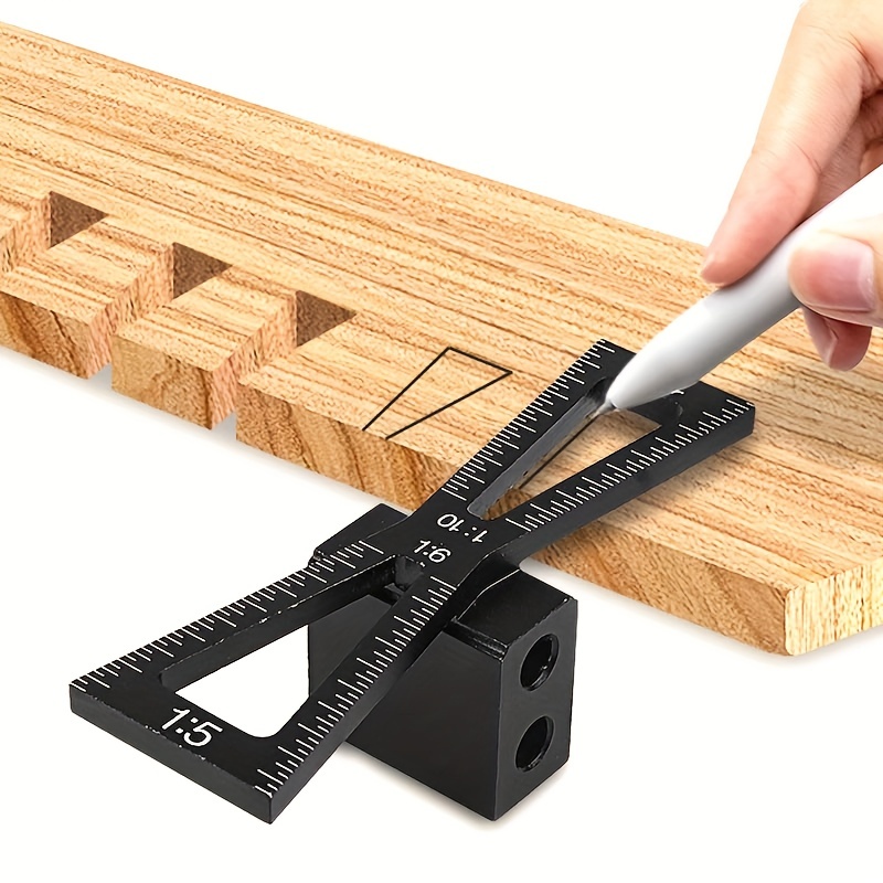 Dovetail Marking Guide - Gabarit de marquage en aluminium 1:5-1:6