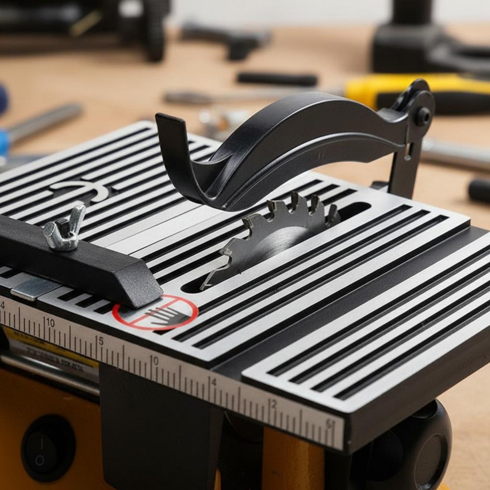 Power Tools In Workshop - Mini scie de table portable, mini