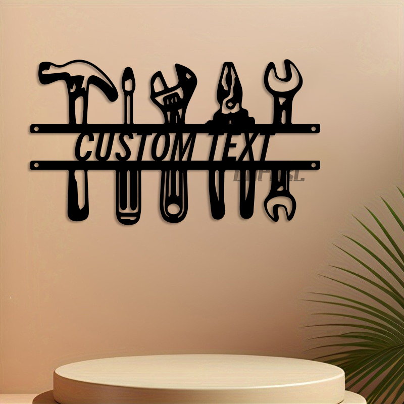 Art mural en fer de Style indu - Tools Name In Workshop avis et prix