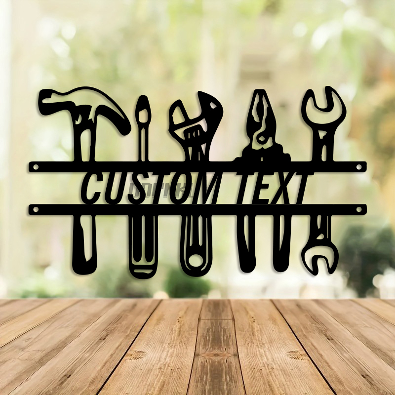 Art mural en fer de Style indu - Tools Name In Workshop avis et prix