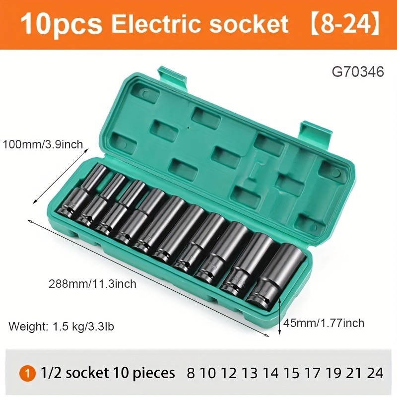 Jeu de douilles 8-24 mm 1/2 po - Tools For Motorcycle Workshop avis et prix