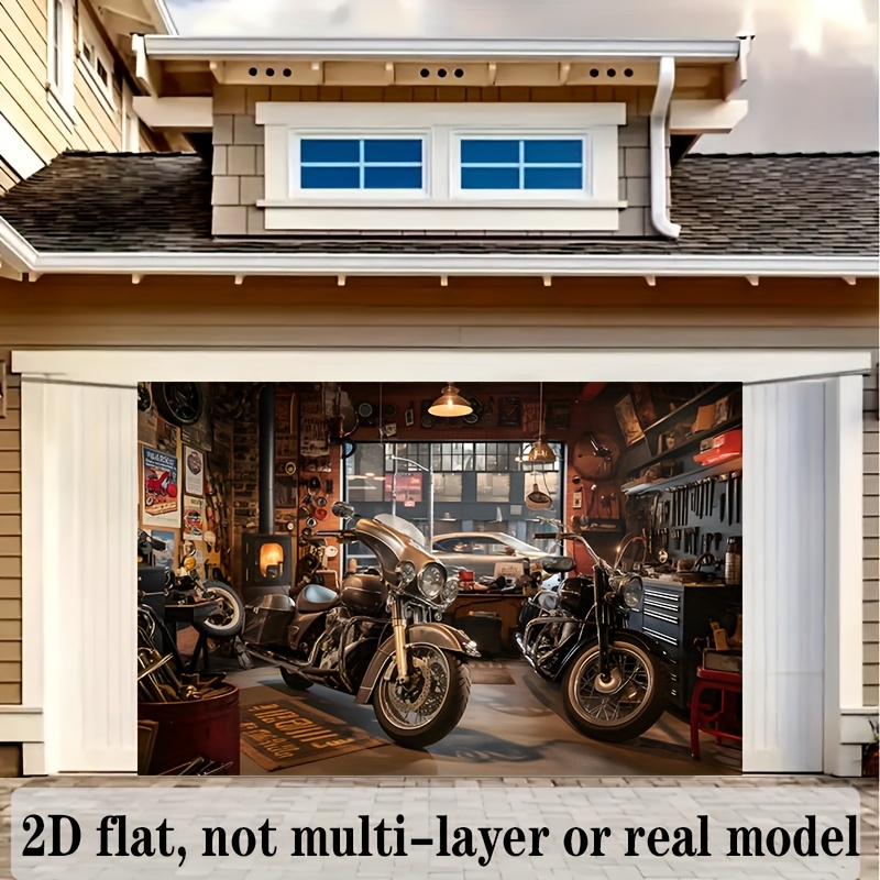 Tapisserie murale pour garage  - Tools For Motorcycle Workshop avis et prix