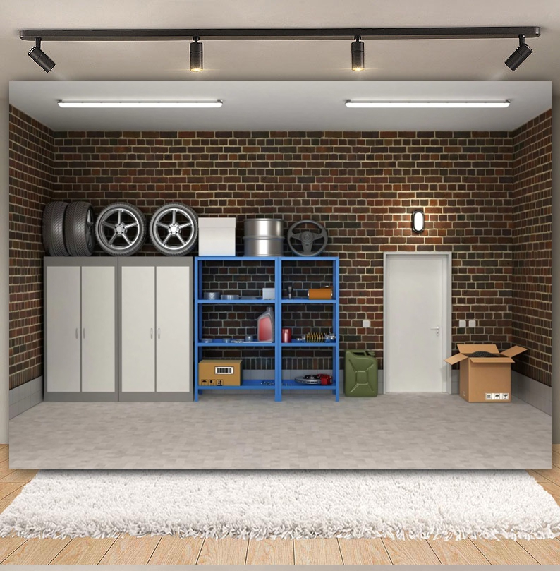 Arrière-plan de Garage Vintage - Workshop Tools Background avis et prix