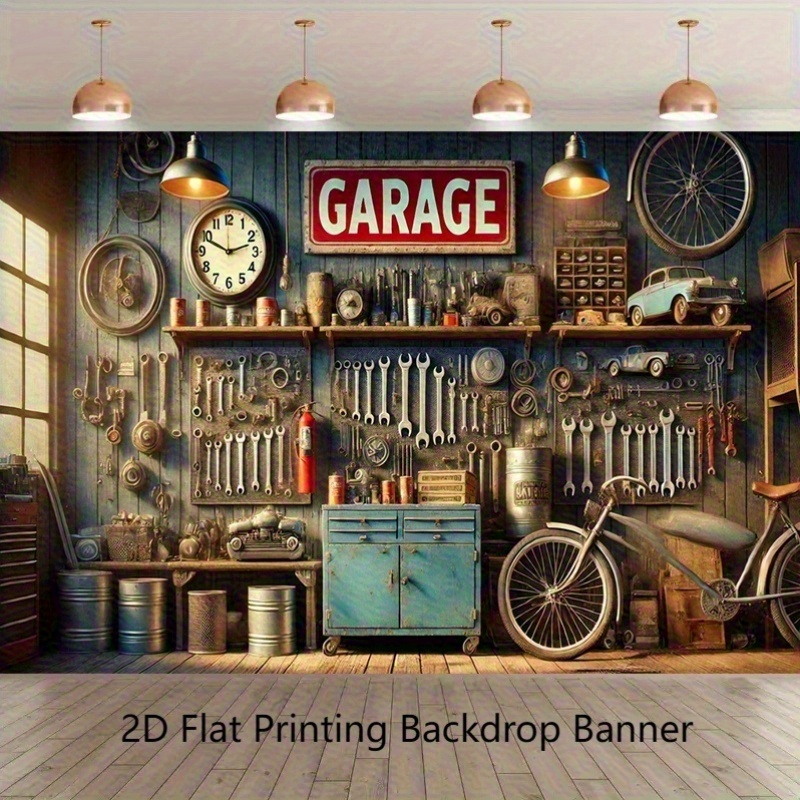 Bannière de fond pour garage i - Workshop Tools Background avis et prix