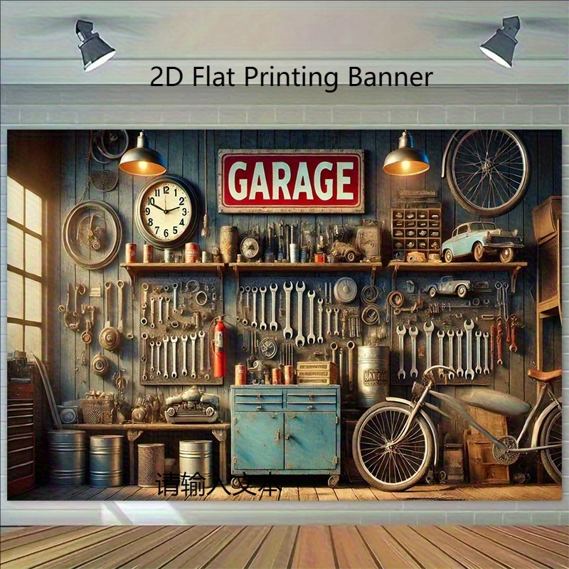 Bannière de fond pour garage i - Workshop Tools Background avis et prix