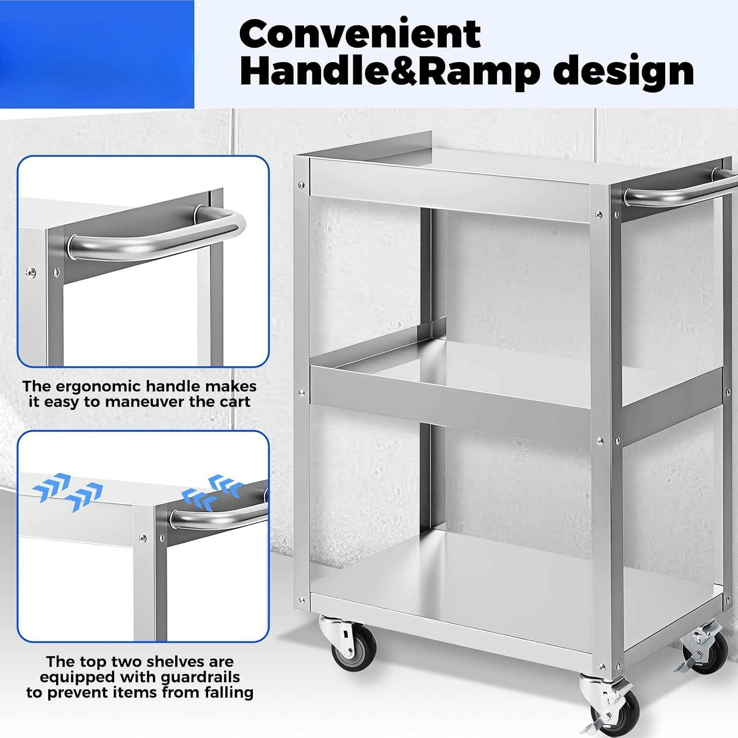Chariot utilitaire roulant à 3 - Workshop Tools Shelf avis et prix